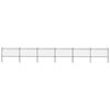 vidaXL Garden Fence with Hoop Top Steel 1005x100 cm Black