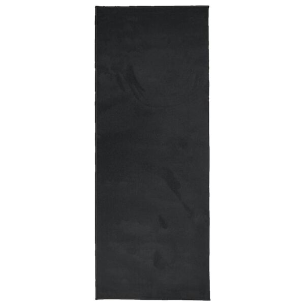 vidaXL Rug OVIEDO Short Pile Black 80x200 cm