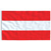 vidaXL Austria Flag and Pole 5.55 m Aluminium