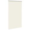 vidaXL Roller Blind Blackout Off White 140x230 cm Fabric Width 136.6 cm Polyester