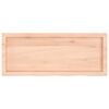 vidaXL Wall Shelf 100x40x(2-4) cm Untreated Solid Wood Oak