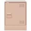 vidaXL Bedside Cabinets 2 pcs Pink 34.5x39x44 cm Steel