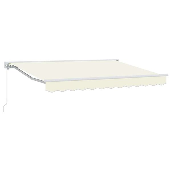 vidaXL Retractable Awning Cream 300 x 200 cm Polyester and Metal