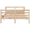 vidaXL Bed Frame with Headboard without Mattress 140x190 cm