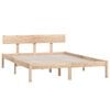 vidaXL Bed Frame without Mattress Solid Wood 120x200 cm