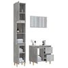 vidaXL 3 Piece Bathroom Furniture Set Concrete Grey Engineered Wood