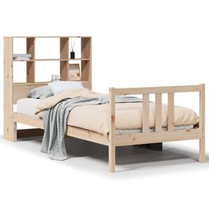 vidaXL Bookcase Bed without Mattress 90x190cm Single Solid Wood Pine