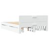 vidaXL Bed Frame with Headboard without Mattress White 120x200 cm