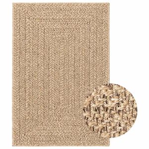 vidaXL Rug ZIZUR 120x170 cm Jute Look Indoor and Outdoor