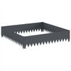 vidaXL Lawn Edging 100 x 100 x 20 cm Steel Anthracite
