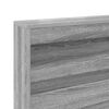 vidaXL Storage Headboard with Shelf Grey Sonoma 120 cm Engineered Wood