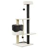vidaXL Cat Tree with Sisal Scratching Posts Dark Grey and White 120 cm
