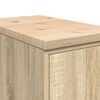 vidaXL Garage Storage Cabinet Sonoma Oak 30x51x85 cm Solid Wood Pine
