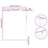 vidaXL Roller blind blackout 164.4x230 cm Fabric Width 160 cm white