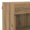 vidaXL TV Wall Units with LED 6 pcs Artisan Oak Engineered Wood