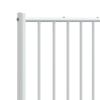 vidaXL Metal Replace Headboard White 160 cm