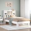 vidaXL Bed Frame without Mattress White 90x190 cm Single Solid Wood Pine