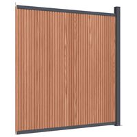 vidaXL Fence Panel WPC Brown 173x186 cm