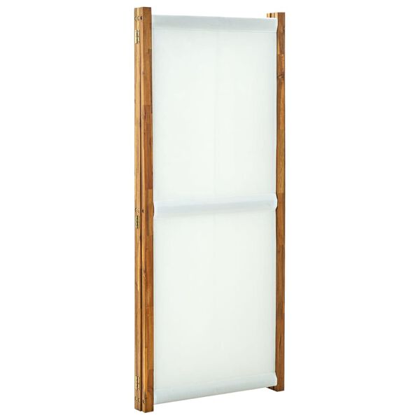 vidaXL 3-Panel Room Divider Cream White 210x170 cm