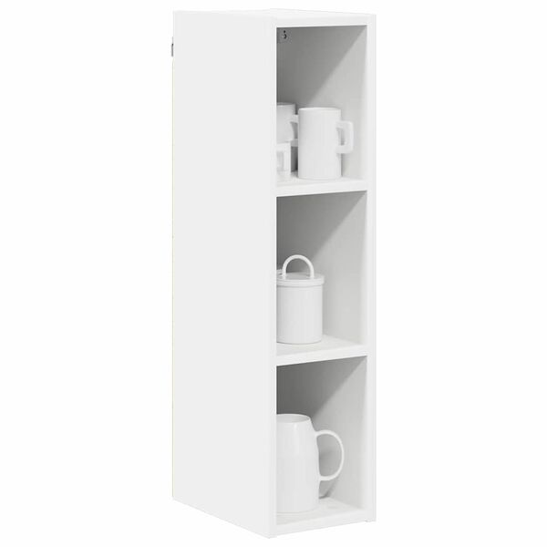 vidaXL Hanging Cabinet White 20 x 29.5 x 80 cm Engineered Wood