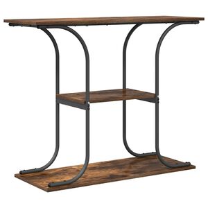 vidaXL Console Table Smoked Oak 101 x 35 x 80.5 cm Engineered Wood