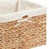 vidaXL Storage Baskets 3 pcs Natural 35 x 30 x 25 cm Water hyacinth