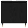vidaXL Bathroom Furniture Set 3 pcs Black Oak 30 x 30 x 190 cm