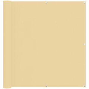 vidaXL Balcony Screen Sand 110 x 500 cm Oxford Fabric