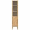 vidaXL Bathroom Tall Cabinet with Shelf Wax Brown 35 x 30 x 160 cm