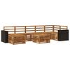 vidaXL Outdoor Sofa Set 8 pcs Natural Solid Acacia Wood