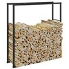 vidaXL Firewood Rack Black 110x30x116 cm Steel