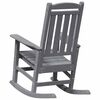 vidaXL Rocking Chair 2 pcs Light Grey 92 x 70 x 108 cm Polyethylene