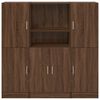 vidaXL 3 Piece Kitchen Cabinet Set Brown Oak Engineered Wood