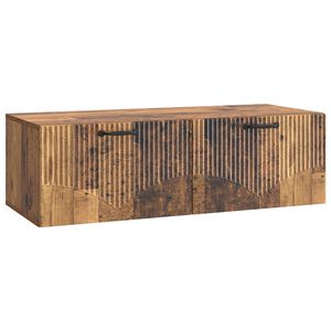 vidaXL Wall-Mounted TV Cabinet Old Wood 98 x 41 x 30 cm