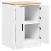 vidaXL Garage Storage Cabinet White 60x51x85 cm Solid Wood Pine