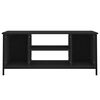 vidaXL TV Cabinet Black 102x35x45 cm Engineered Wood