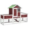 vidaXL Rabbit Hutch Mocha 170x63x113 cm Solid Wood Pine