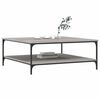 vidaXL Coffee Table Grey Sonoma 100x100x40 cm Engineered Wood