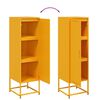 vidaXL Highboard Mustard Yellow 36x39x123 cm Steel
