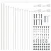 vidaXL Garden Fence White 680 x 75 cm