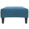 vidaXL Footstool Blue 77x55x31 cm Velvet