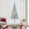 vidaXL Christmas Tree with 300 LEDs White 210 cm PE and Steel