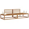 vidaXL Outdoor Sofa Set 2 Piece Natural 230.5 x 83 x 73 cm