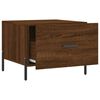 vidaXL Coffee Table Brown Oak 50x50x40 cm Engineered Wood