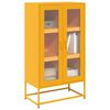 vidaXL Highboard Mustard Yellow 68x39x123 cm Steel