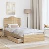 vidaXL Storage Bed with Drawer Sonoma Oak 75 x 190 cm Engineered Wood