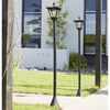 Luxform Solar LED Garden Post Light Casablanca Black 31159