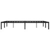 vidaXL Metal Bed Frame without Mattress Black 150x200cm
