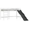 vidaXL Kids'Loft Bed Frame with Slide White and Anthracite