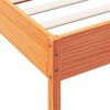 vidaXL Bed Frame without Mattress Wax Brown 90x190 cm Single Solid Wood Pine